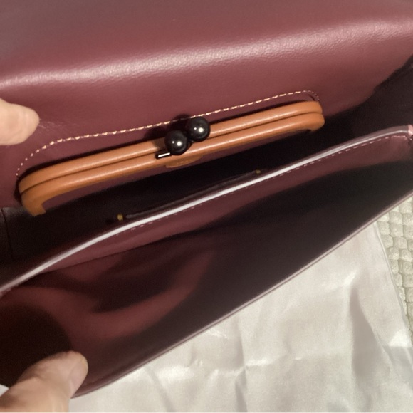 Coach Disney Daisy Duck Motif Dinky Pink Leather Crossbody Bag NEW Duster Includ - Picture 10 of 16